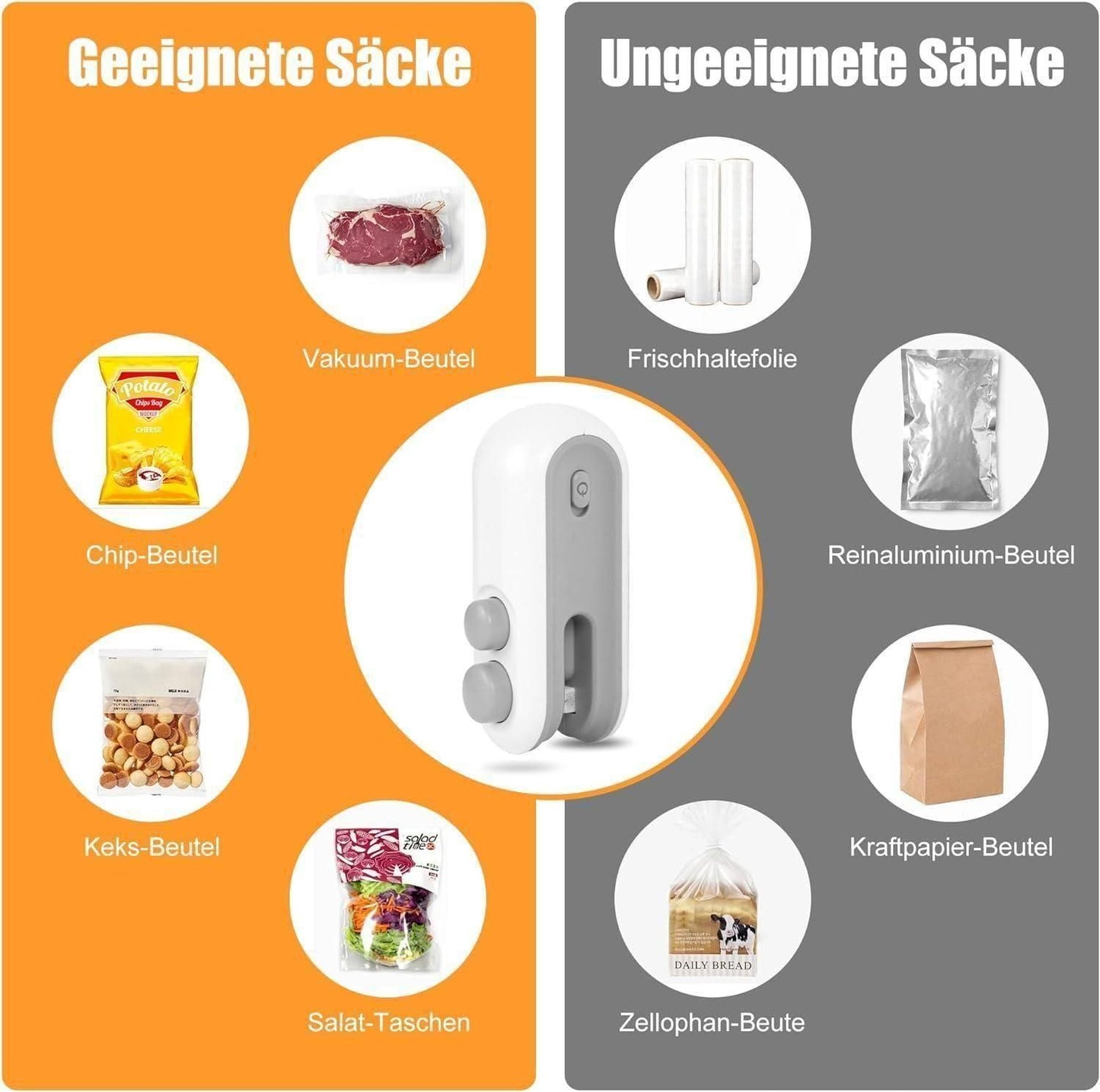 Portable Mini Sealing Machine 2 in 1  with Cutter