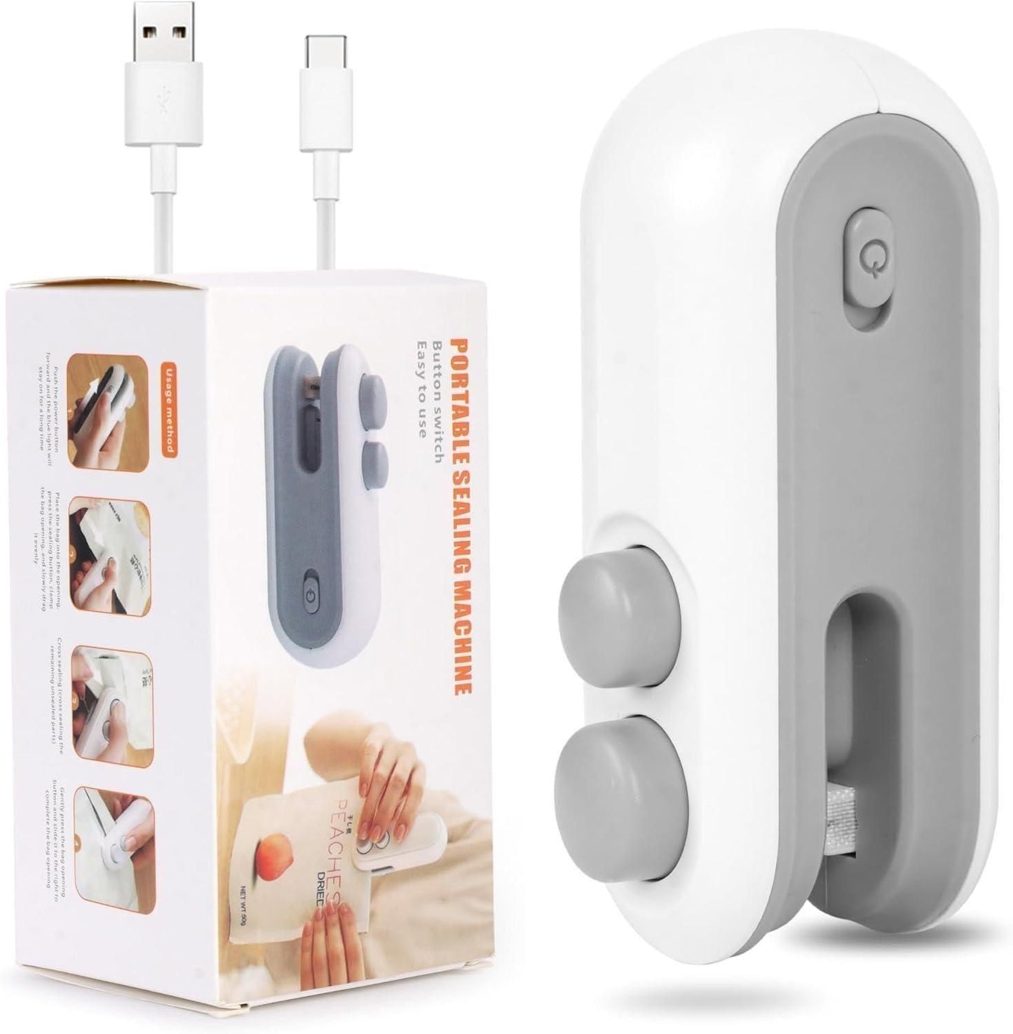 Portable Mini Sealing Machine 2 in 1  with Cutter