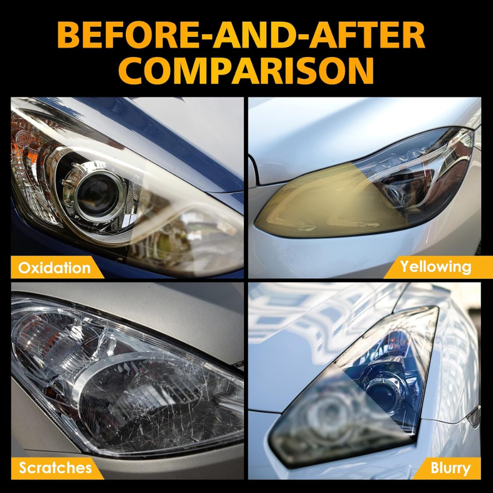 Headlight Renewal and Restoration Kit 200 ml Pack of 2
