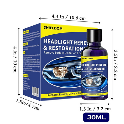 Headlight Renewal and Restoration Kit 200 ml Pack of 2