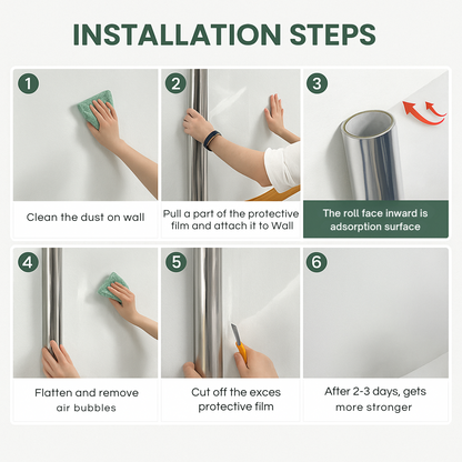 Self- Adhesive Transparent Electrostatic Wall Protection Film